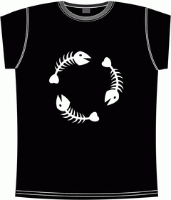 три, кит, рыба, кости, скелет